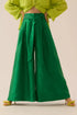 Belted Wide-Leg Pants - Poison Ivy